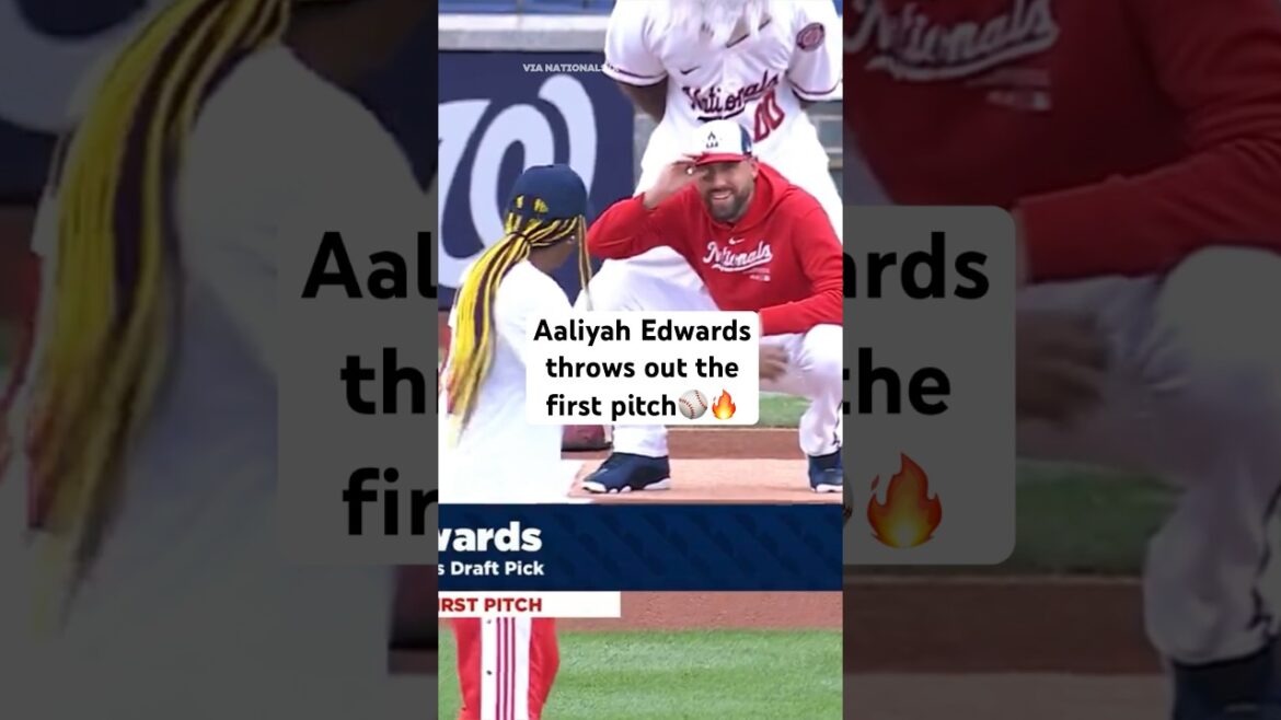 Aaliyah Edwards DID THAT at the Nationals game⚾️🔥 #basketball #baseball #sports (via nationals/x)
