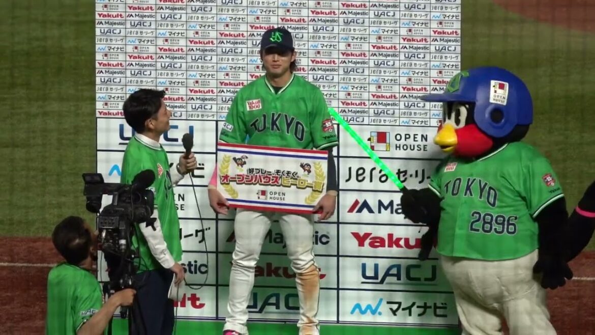 ホームラン・決勝点を決めたサンタナ＆昨日から7打数7安打の長岡秀樹のヒーローインタビュー 母の日のメッセージも 東京ヤクルトスワローズ 2024/05/12