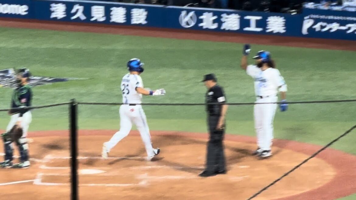 走って生還筒香嘉智 2回裏伊藤光タイムリー京田犠牲フライ横浜DeNAベイスターズ2024年5月6日東京ヤクルトスワローズ