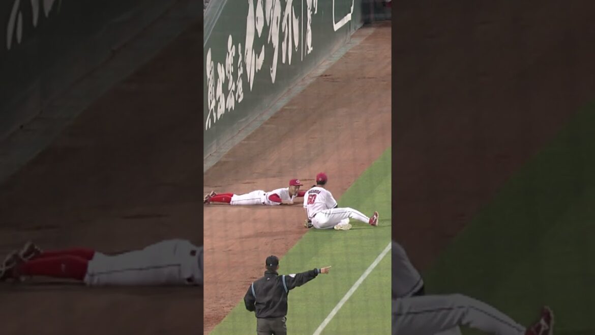 カープ矢野雅哉のびっくり仰天の守備 #矢野雅哉 #守備 #shorts  #カープ #広島