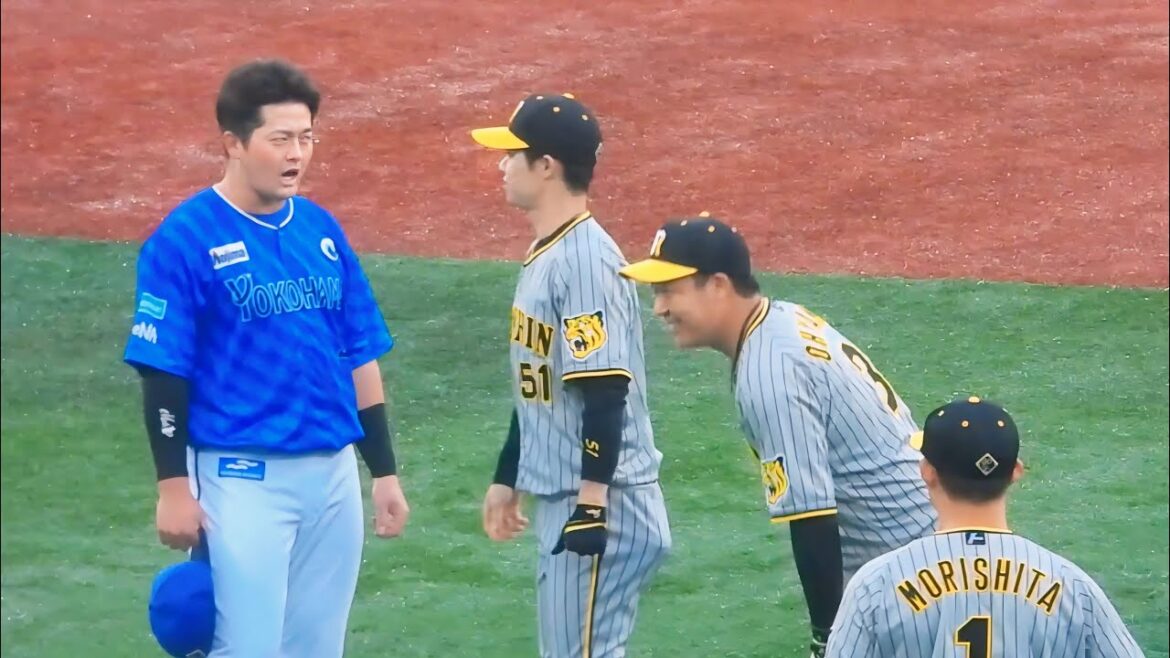 【仲良すぎて草】牧秀悟さん、先輩の大山を顔芸で威嚇して笑いをとる2024.4.24