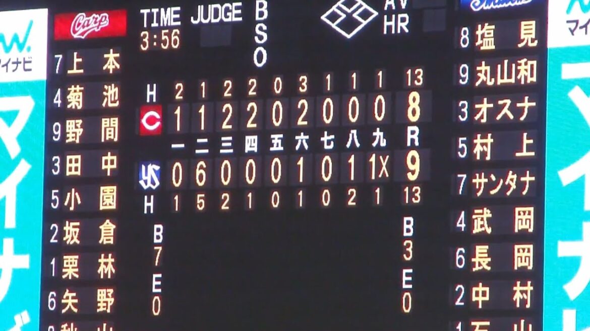 東京ヤクルトスワローズ 9点 全得点シーン オスナの満塁ホームラン、川端慎吾の同点タイムリーヒット、サンタナのサヨナラホームランなど ヤクルト 9x – 8 広島 2024年4月25日(木) 東京ヤクルトスワローズ 9点 全得点シーン オスナの満塁ホームラン、川端慎吾の同点タイムリーヒット、サンタナのサヨナラホームランなど ヤクルト 9x - 8 広島 2024年4月25日(木)