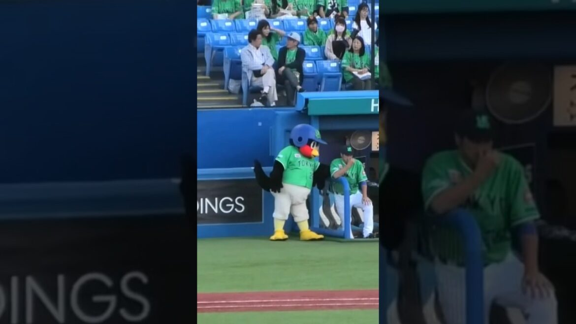 つば九郎、北村拓己と語らう #プロ野球 #東京ヤクルトスワローズ #つば九郎 #shorts