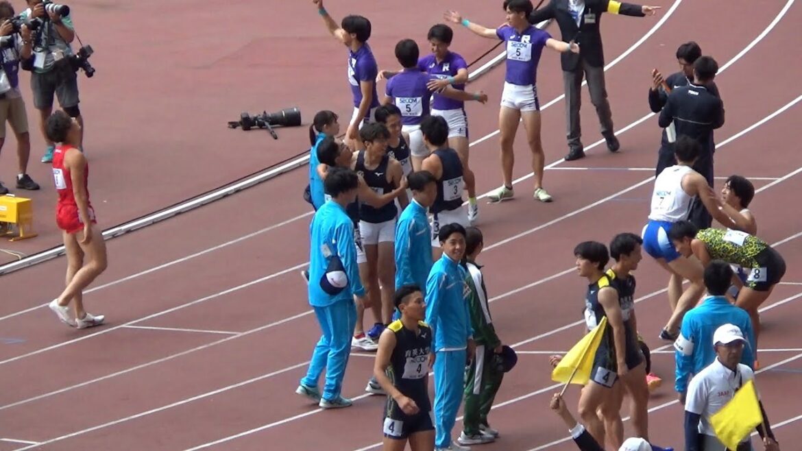 決勝 2部 男子リレー 4x400m 関東インカレ陸上2024 決勝 2部 男子リレー 4x400m 関東インカレ陸上2024