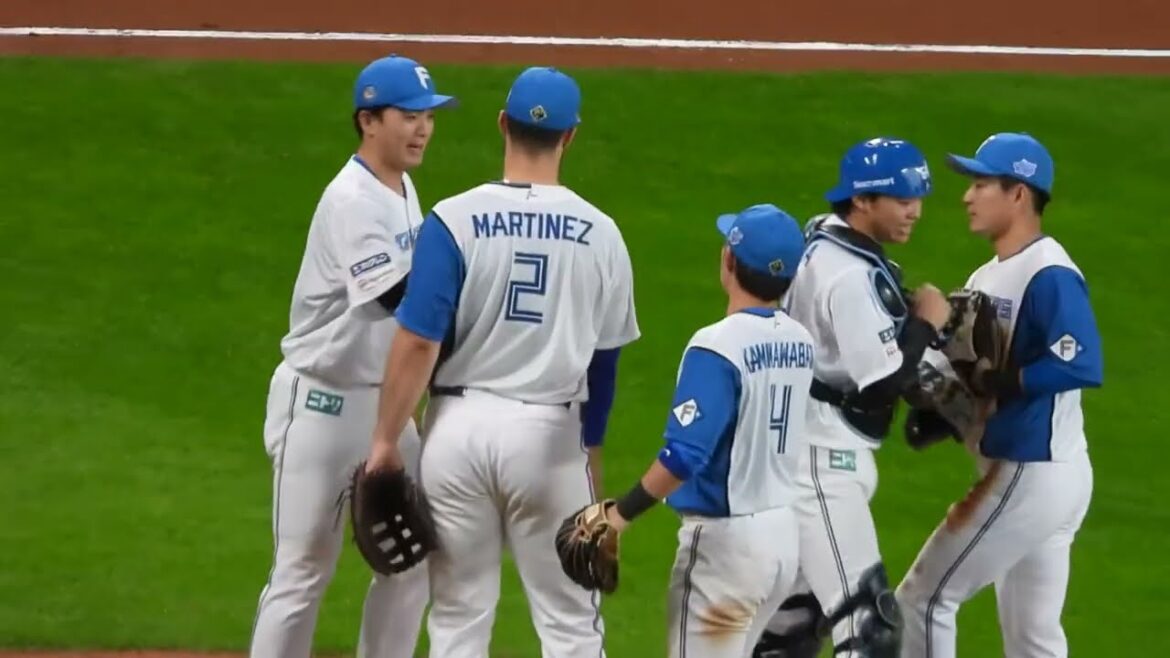 "正義執行"日本ハム、クローザー田中正義が3人斬りでロッテに2連勝する瞬間‼︎駆け寄る田宮くん　エスコンフィールド北海道日本ハム対ロッテ