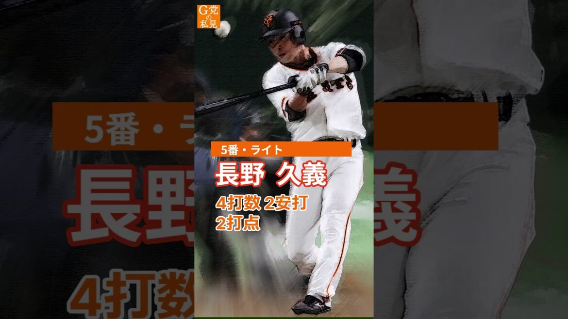 8年前の今日のスタメン【巨人】2016年の5月14日オーダー  #Shorts