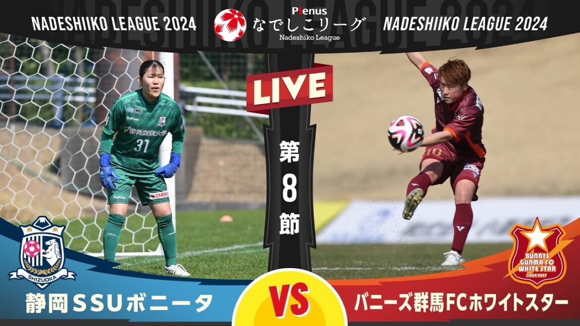 【第8節】静岡SSUボニータ vs バニーズ群馬FCホワイトスター 【第8節】静岡SSUボニータ vs バニーズ群馬FCホワイトスター