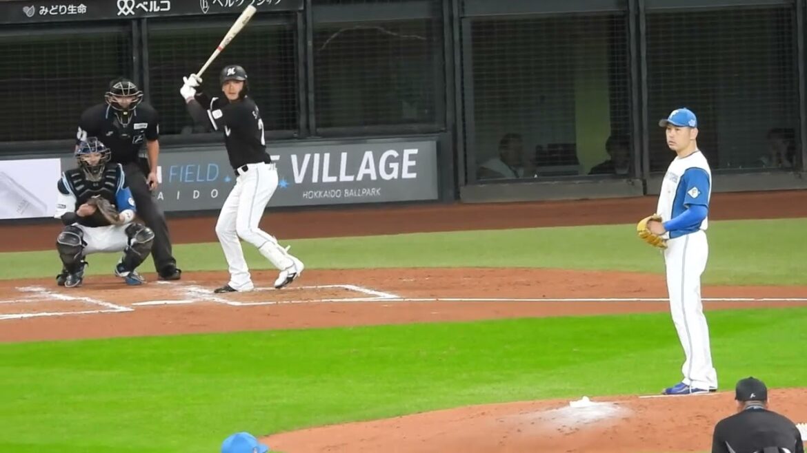 【ｼﾝｺﾞｼﾝｺﾞｼﾝｺﾞ】ロッテ４番に石川慎吾が大抜擢‼︎古巣日本ハム加藤貴之に完璧な三振に抑えられる瞬間‼︎エスコンフィールド北海道日本ハム対ロッテ