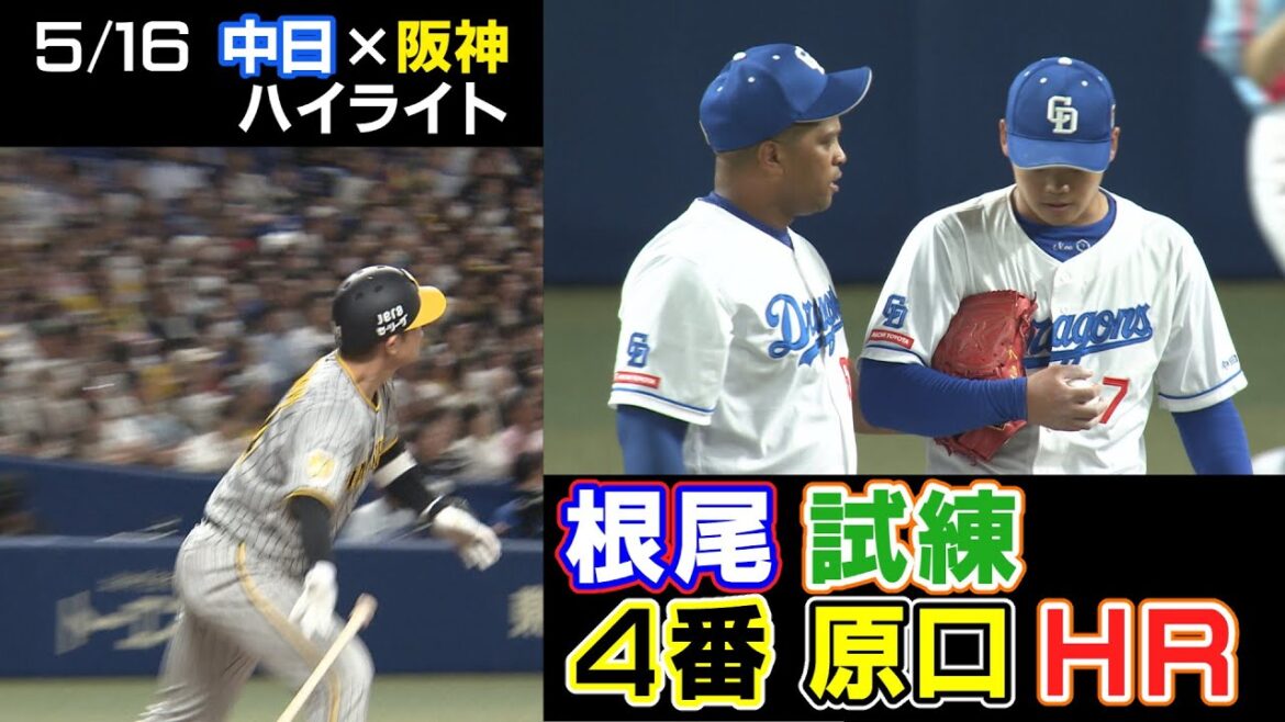 5/16 中日×阪神 ハイライト 5/16 中日×阪神 ハイライト