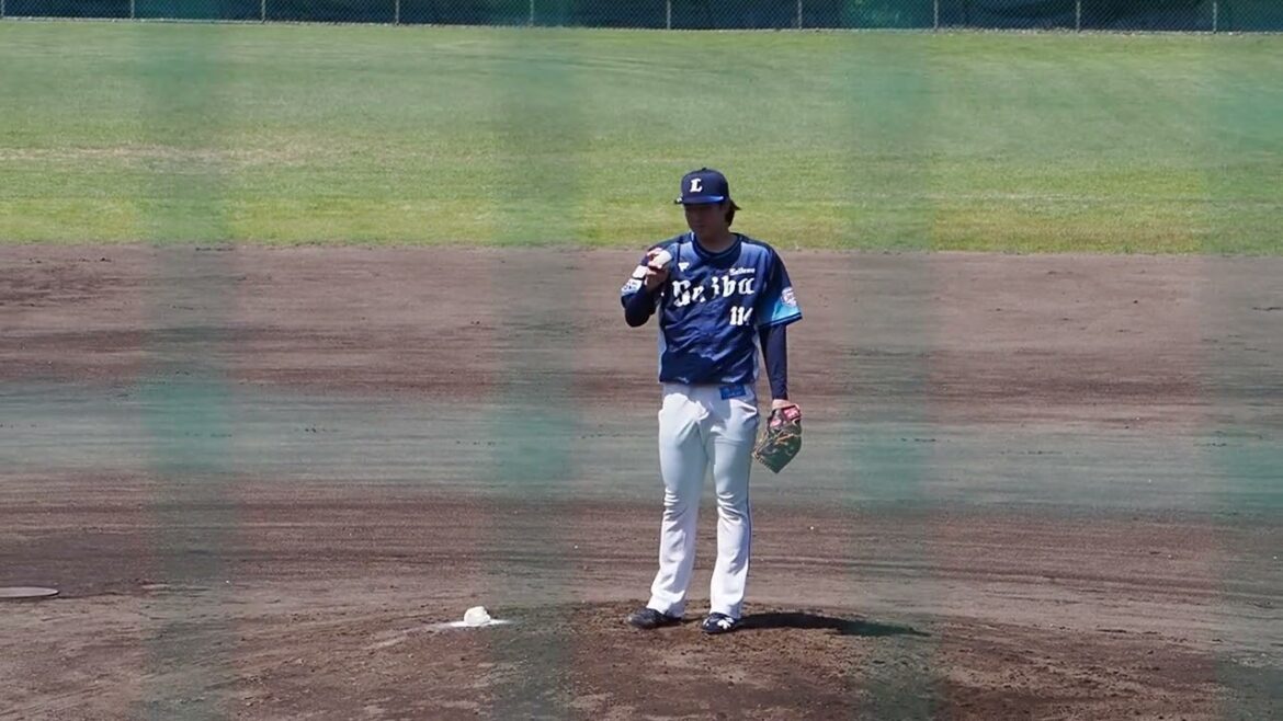 2024.05.04 BC茨城-埼玉西武(ヨシダスタジアム) 上間永遠 投球シーン