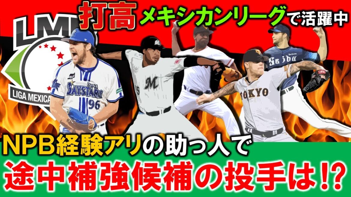 【新助っ人候補に!?】打高メキシコで活躍中のNPB経験アリ選手が多数!?途中補強候補の投手をチェック!【元DeNA・バウアー】【元ロッテ・ペルドモ】【元巨人・ロペス&サンチェス】【元西武・ダーモディ】 【新助っ人候補に!?】打高メキシコで活躍中のNPB経験アリ選手が多数!?途中補強候補の投手をチェック!【元DeNA・バウアー】【元ロッテ・ペルドモ】【元巨人・ロペス&サンチェス】【元西武・ダーモディ】