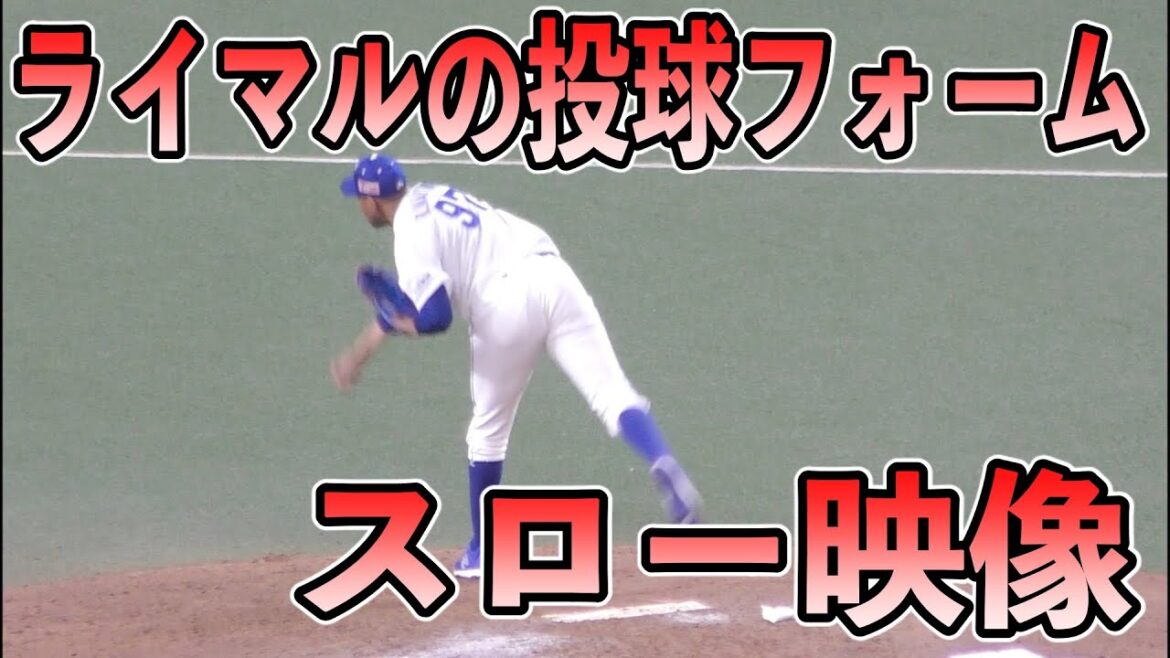 メジャー移籍前のライマル　投球練習スロー映像【中日ドラゴンズ 2021年プロ野球】