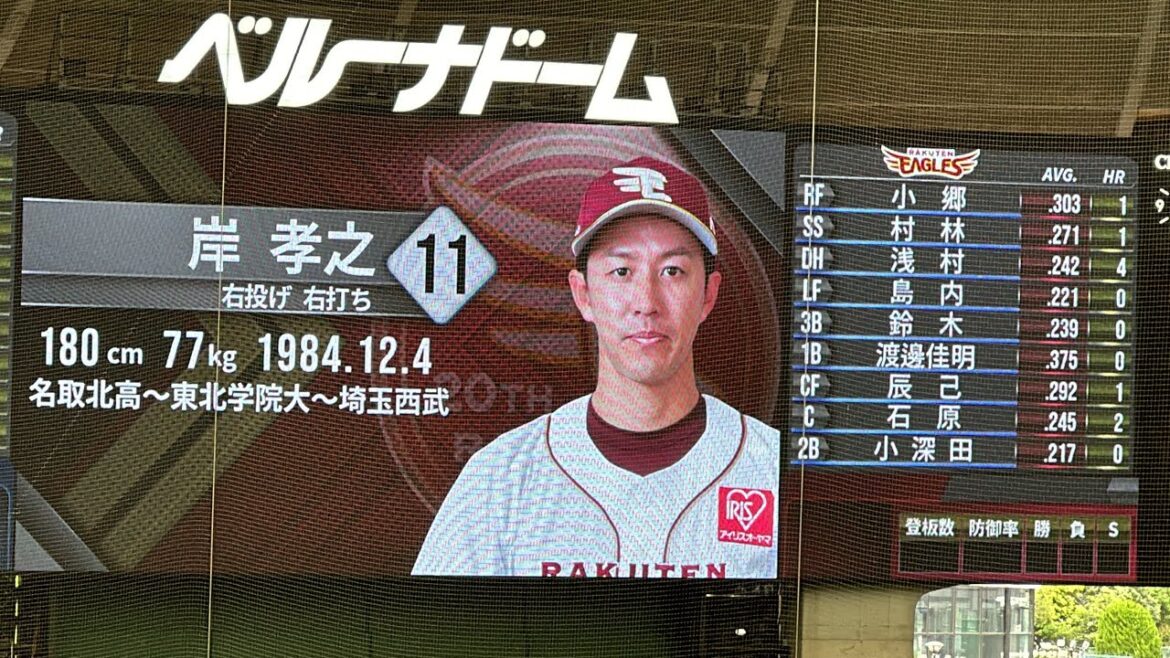 今日勝てば岸投手は通算160勝 イーグルス試合前スタメン発表【西武vs楽天】2024/5/12 今日勝てば岸投手は通算160勝 イーグルス試合前スタメン発表【西武vs楽天】2024/5/12