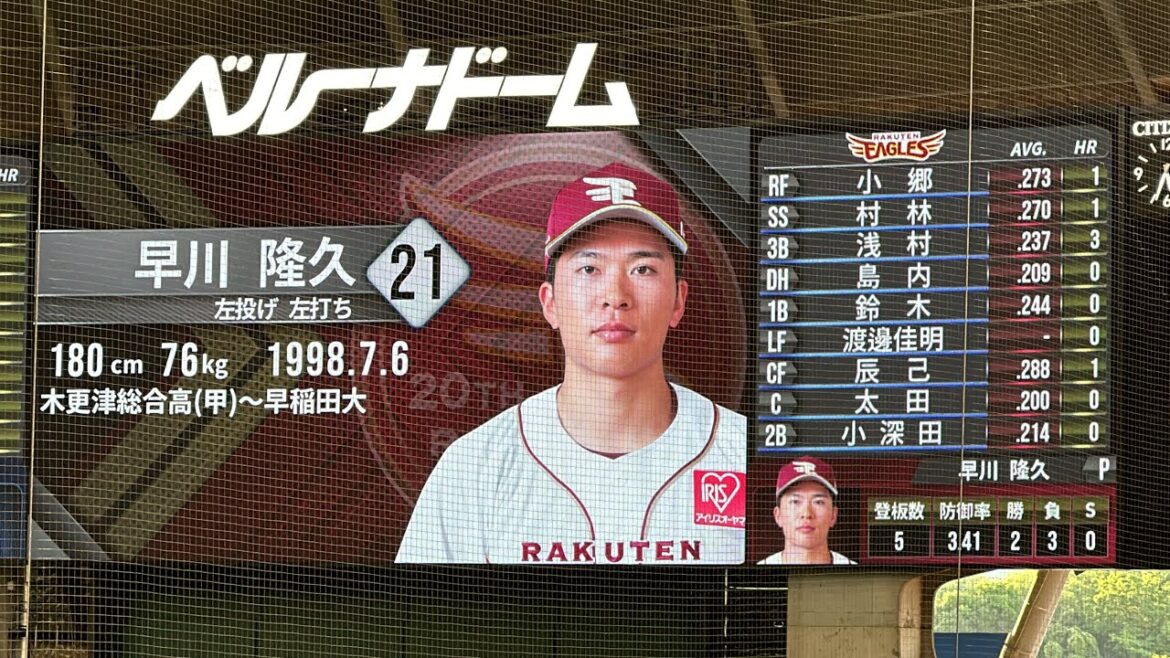 カード初戦は早川!イーグルス試合前スタメン発表【西武vs楽天】2024/5/10 カード初戦は早川!イーグルス試合前スタメン発表【西武vs楽天】2024/5/10