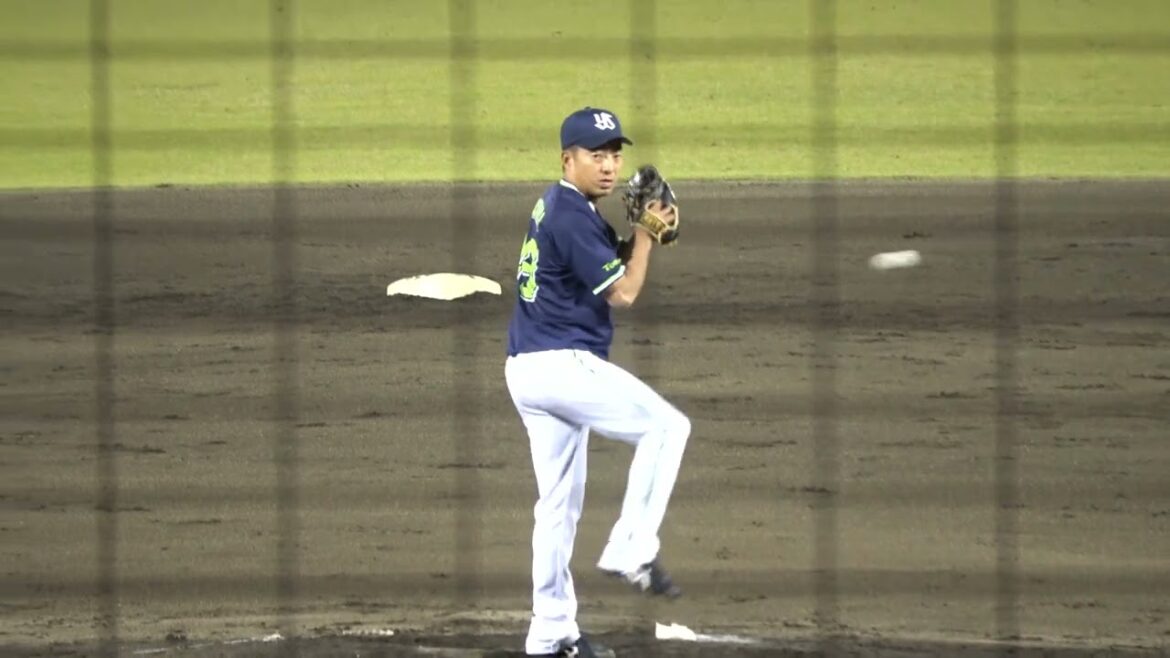 東京ヤクルトスワローズ 嘉弥真新也投手 投球練習 2024/5/14 草薙球場