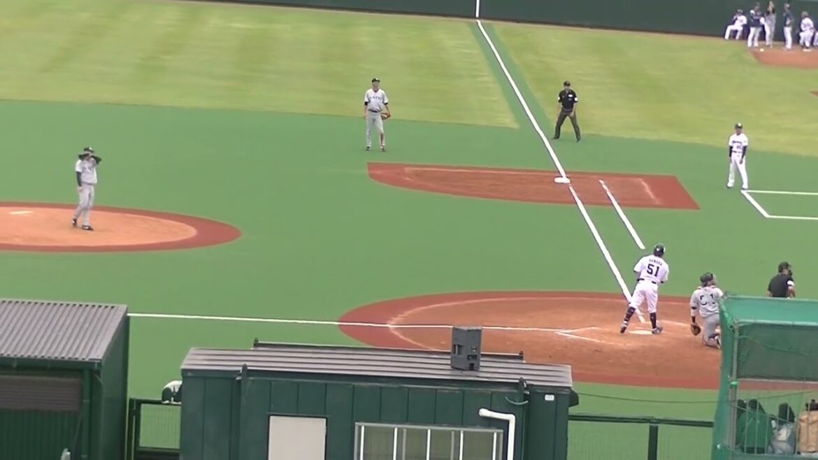 松井颯 濱田太貴をセカンドゴロに打ち取る（ヤクルトスワローズ対 読売ジャイアンツ2024年5月6日）