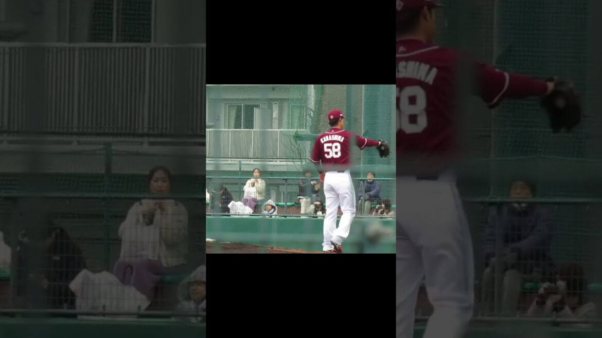 楽天 辛島航2024ピッチングフォーム（春季教育リーグ 千葉ロッテマリーンズ対 楽天ゴールデンイーグルス） ＃2024年3月5日