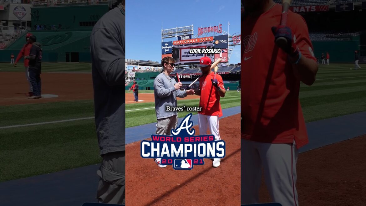 Can Eddie Rosario name the ENTIRE Braves’ World Series roster? 🤯👀💍 #shorts