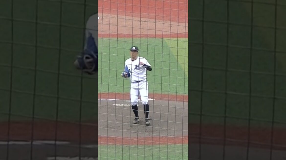 マリーンズ小島和哉ピッチングフォーム2024年3月8日