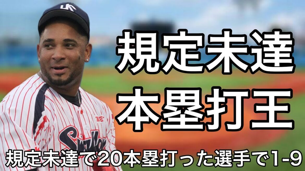 規定未達で20本塁打を記録した選手で1-9