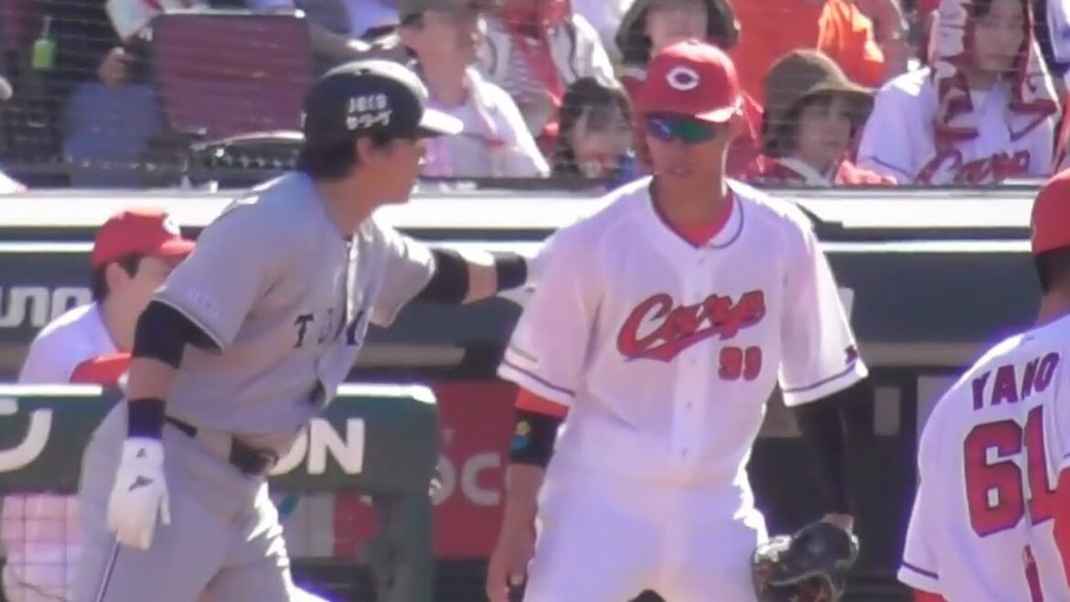 長野久義パイセン、緊張感漂う二俣翔一の背中ポン&声掛けありがとうございました！2024年5月18日