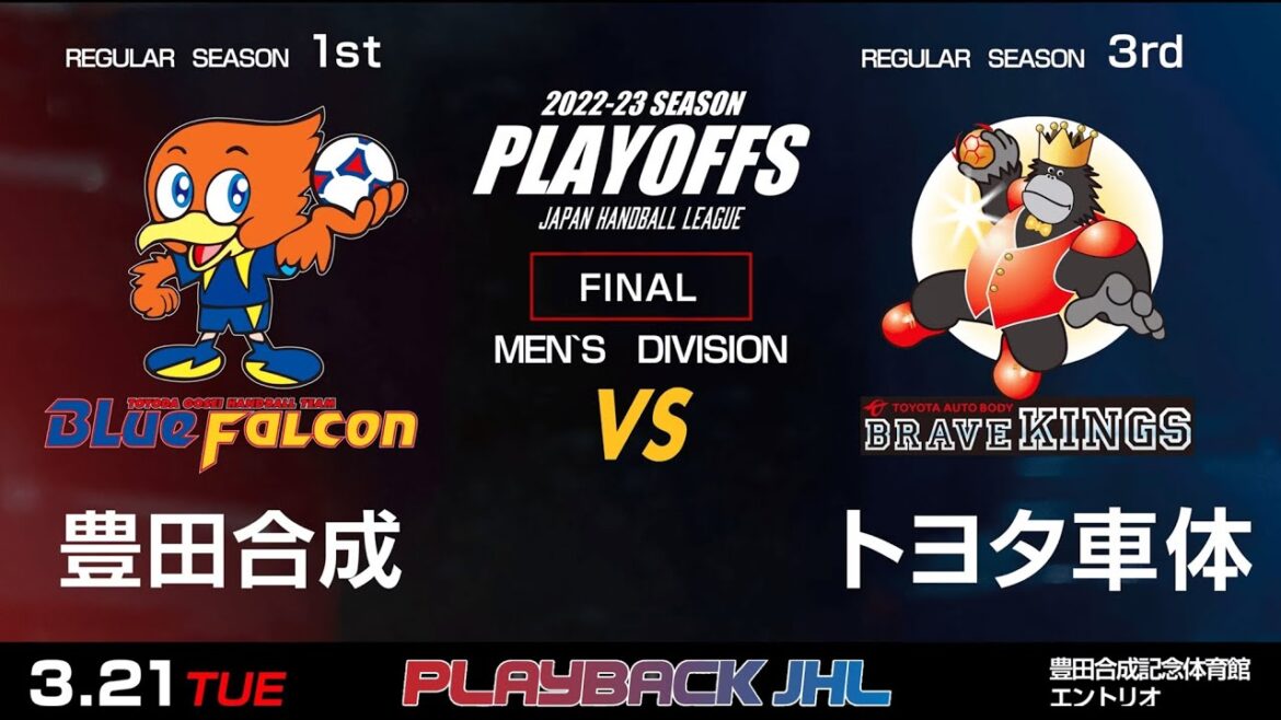 ◤PLAYBACK JHL◢  第47回日本ハンドボールリーグプレーオフ 男子FINAL 豊田合成ブルーファルコン × トヨタ車体ブレイヴキングス