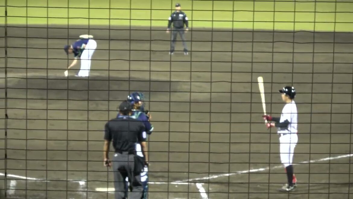 くふうハヤテベンチャーズ 深谷力選手 第3打席 セカンドゴロ VS 東京ヤクルトスワローズ 今野龍太投手 2024/5/14 草薙球場