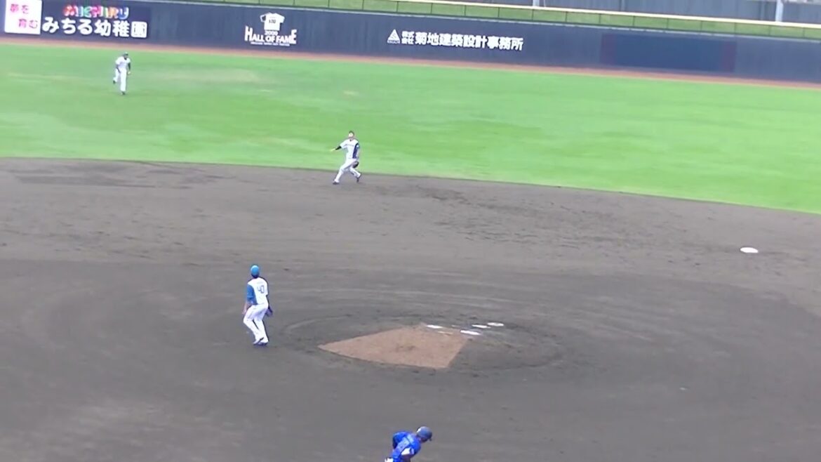 2アウトから梶原昴希の強烈な打球 福田光輝がファインプレー【日本ハムファイターズ対 横浜DeNAベイスターズ2024年5月8日】