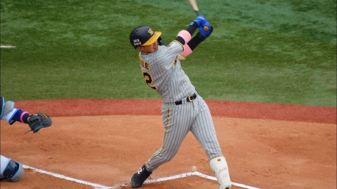 井上広大 1番抜擢に応えるセンター前ヒット 昇格3戦連続で結果を残す