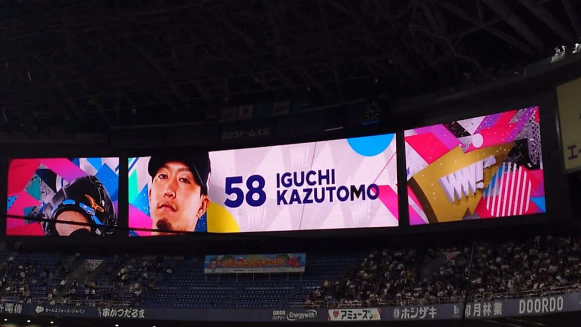 井口和朋 投手 ｢Secret Life  I Want You｣ 登場曲 オリックス･バファローズ 選手 ビジョン映像 PV 演出 @ 京セラドーム 2024