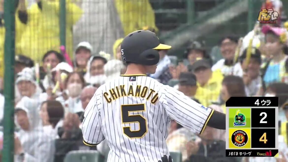 【積極果敢】4回裏、#近本光司 選手が初球を捉える！ライト前タイムリーヒットで2点のリードに！【2024/5/19Ｔ－Ｓ】