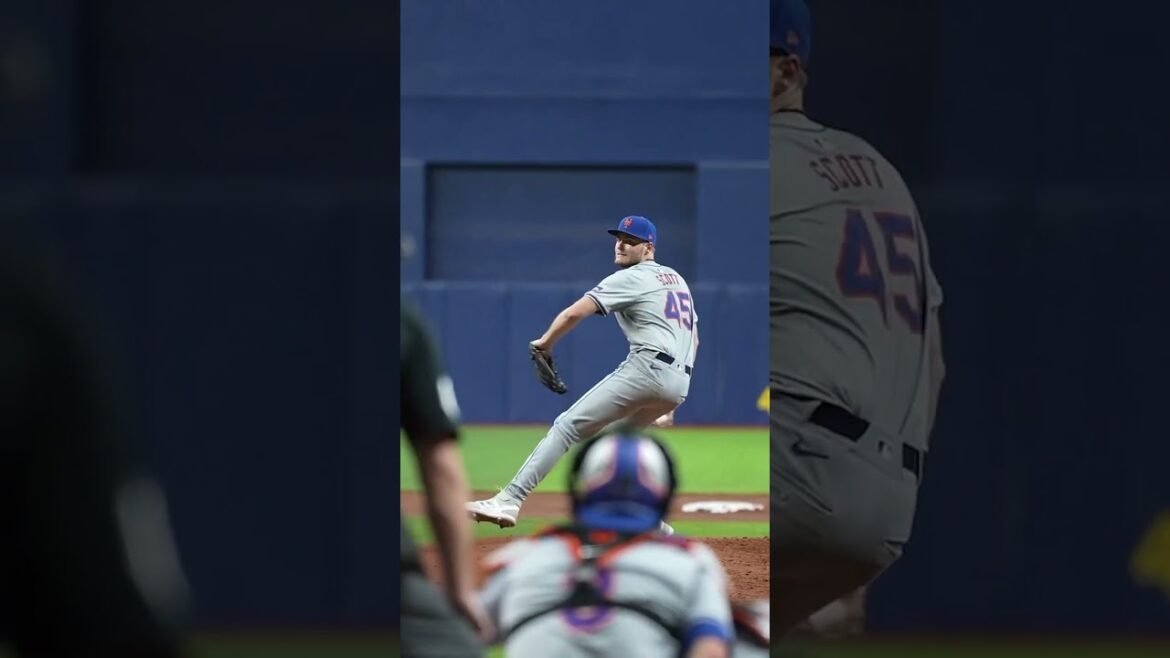 Christian Scott dealt in his debut 😮‍💨 #baseball #pitching #pitcher #mets