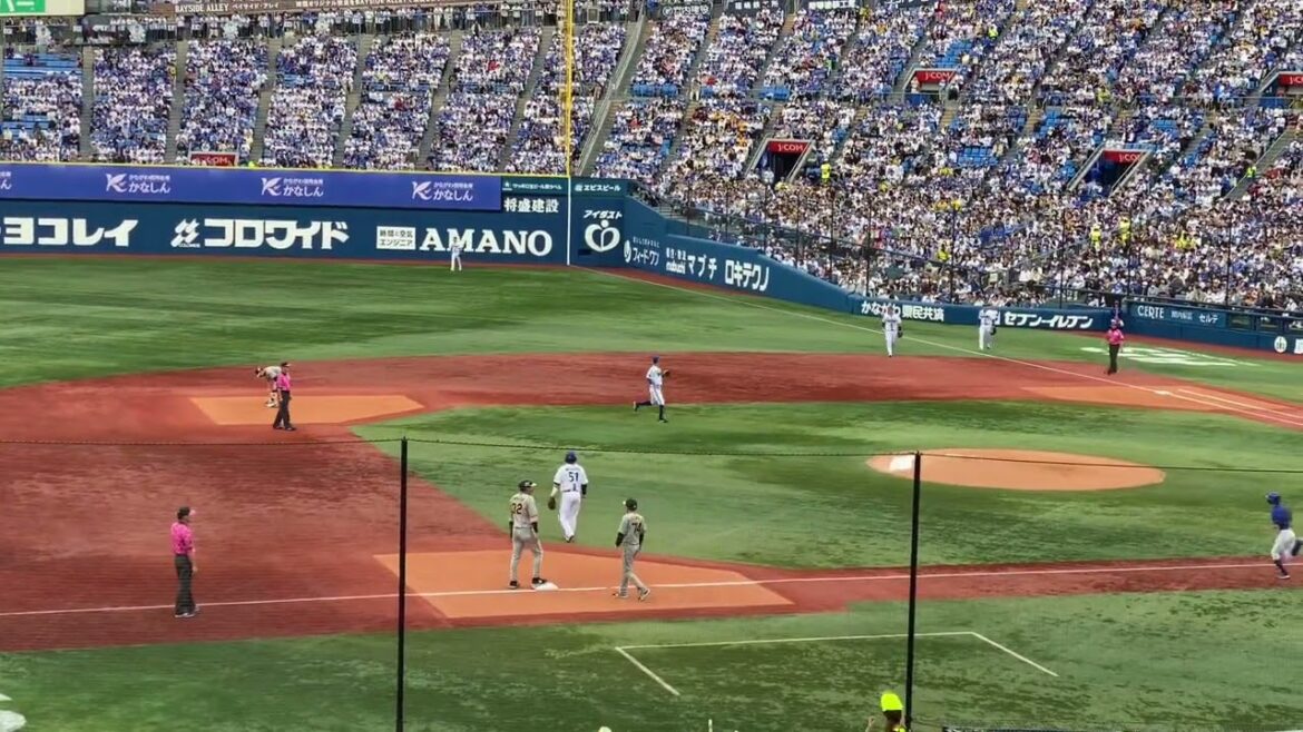 大貫晋一中野に決勝の先制タイムリーヒット打たれる3回表横浜DeNAベイスターズ2024年5月12日阪神タイガース横浜スタジアム適時打