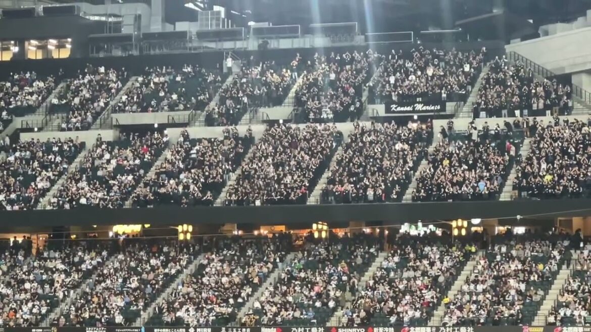 【爆発的】ロッテ、岡大海ホームラン後のファン大歓声がものすごいww エスコンフィールド北海道日本ハム対ロッテ