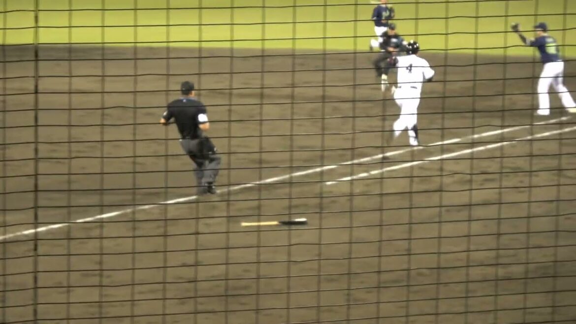 くふうハヤテベンチャーズ 西川僚祐選手 第2打席 ショートゴロ VS 東京ヤクルトスワローズ ロドリゲス投手 2024/5/14 草薙球場