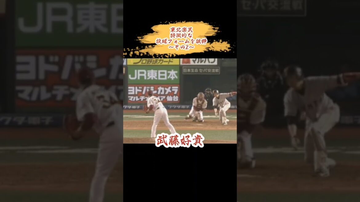 東北楽天 特徴的な投球フォーム抜粋② #shorts #プロ野球 #東北楽天ゴールデンイーグルス