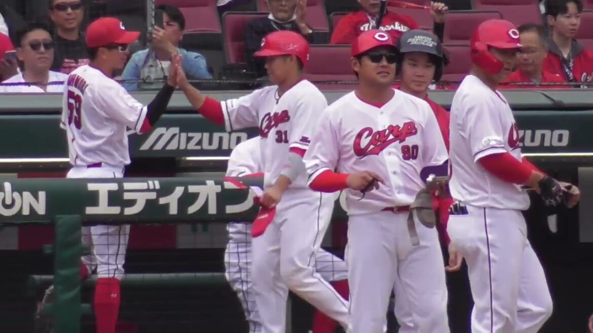 赤ヘル打線発奮、林晃汰&秋山翔吾のタイムリー！4回、広島カープ攻撃ハイライト！2024年5月19日