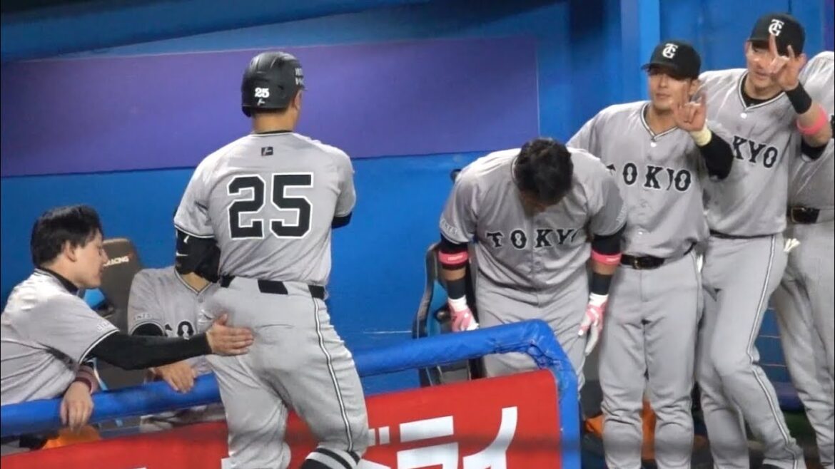 2試合連続！岡本和真の第8号ソロホームランで巨人先制！長野久義も思わずお辞儀 読売ジャイアンツ 2024/05/12