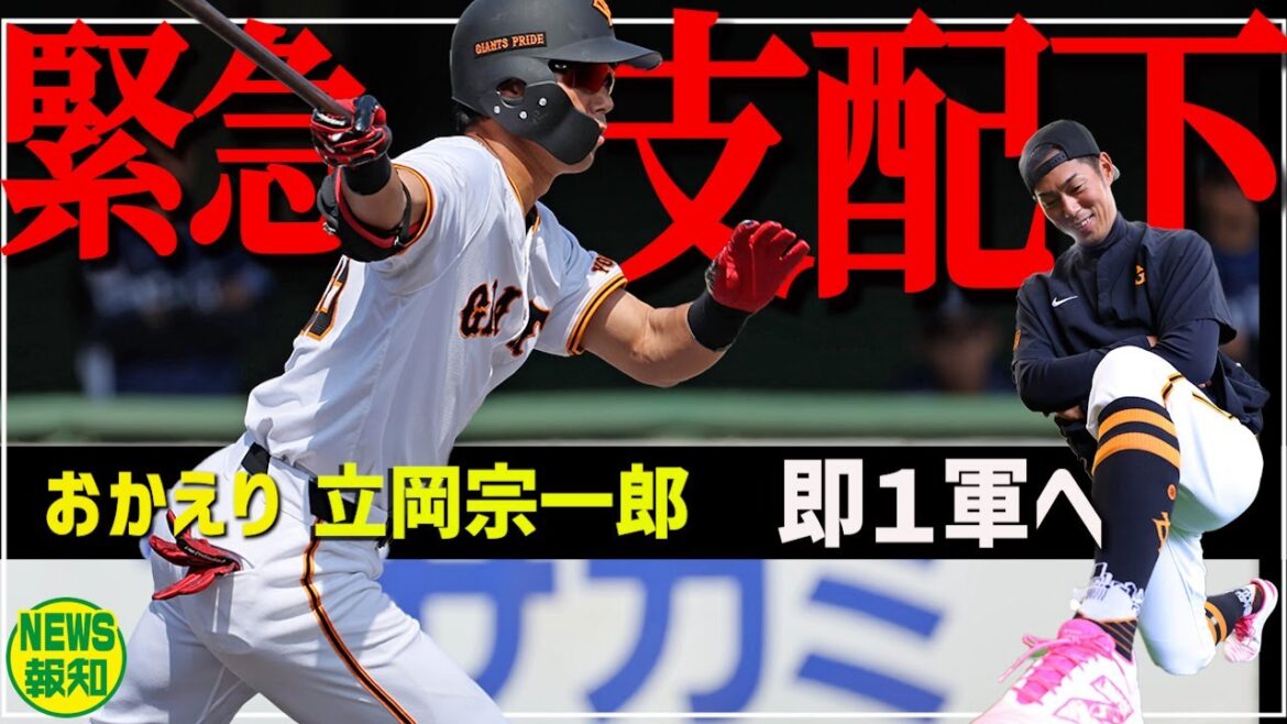 【発表へ】貧打の起爆剤に…大けが乗り越え立岡宗一郎カムバック ! 初サヨナラ弾から２年…再び【NEWS報知】
