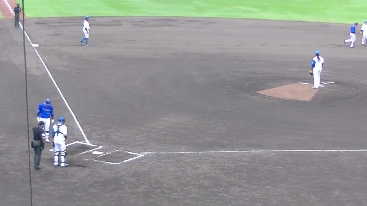 160キロ！日ハム ザバラ 知野直人を空振り三振【日本ハムファイターズ対 横浜DeNAベイスターズ2024年5月8日】