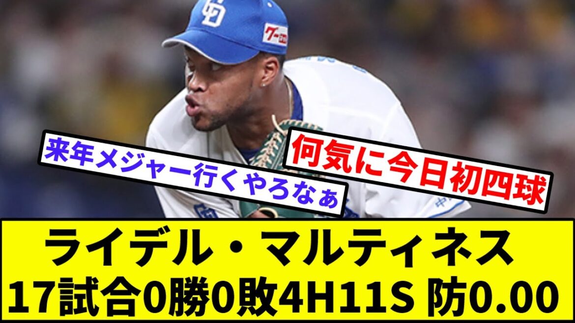 【セのチート】ライデル・マルティネス、チート【なんJ反応】【プロ野球反応集】【2chスレ】【1分動画】【5chスレ】【中日ドラゴンズ】【阪神】【ベイスターズ】【カープ】【巨人】【ヤクルト】【ライマル】