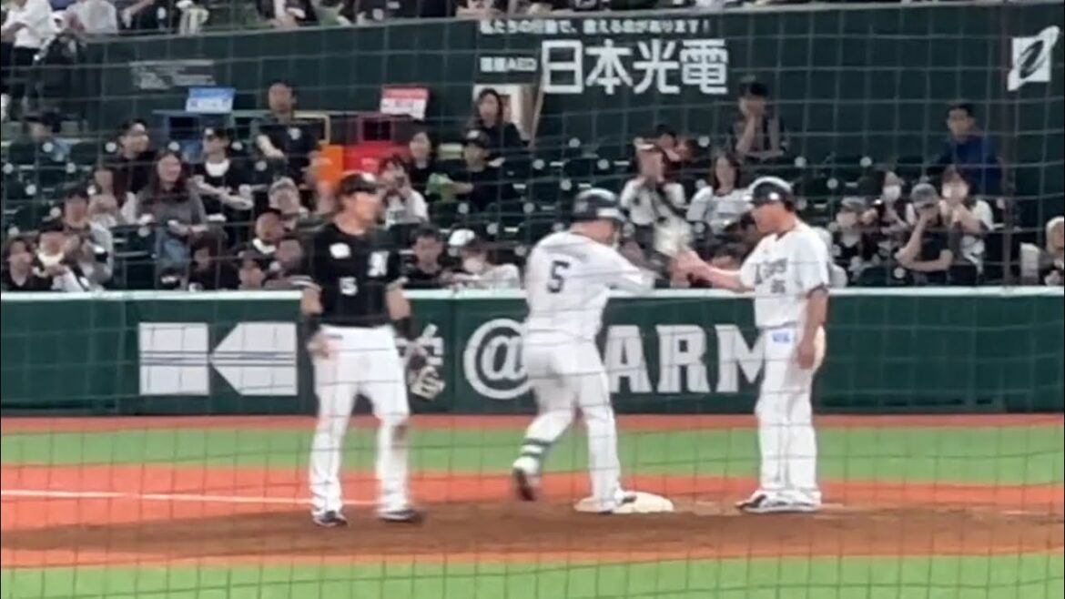 外崎修汰タイムリー！ なんやかんやで3点目！【西武vsロッテ】2024/5/21