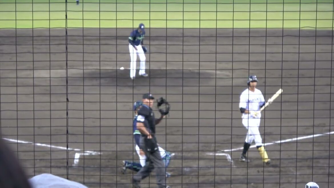 くふうハヤテベンチャーズ 福田秀平選手 第1打席 四球 フォアボール VS 東京ヤクルトスワローズ ロドリゲス投手 2024/5/14 草薙球場