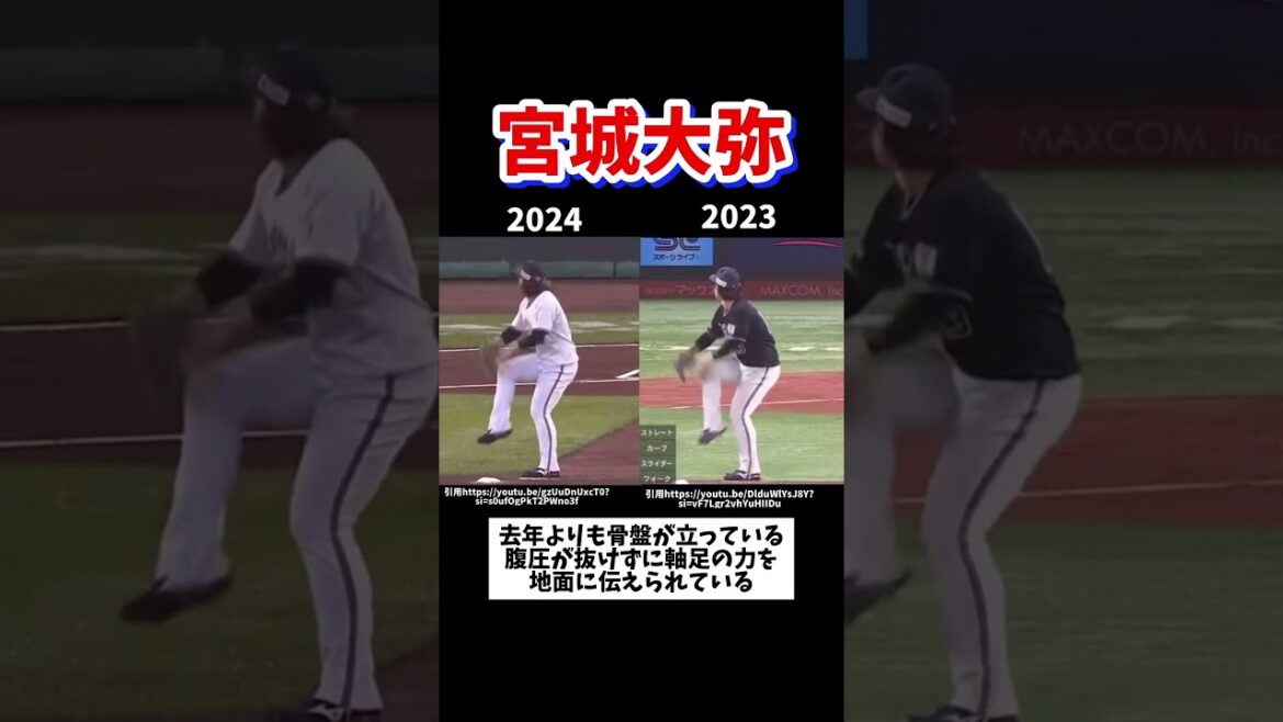 宮城大弥はなぜ今年球速がアップしたのか？#オリックス#球速アップ#ピッチングフォーム