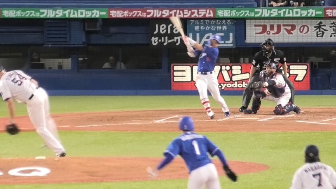 -2024.05.04-【NPB】２回表 大島洋平 しふとく３塁後方に落とす先制打!! 中日ドラゴンズ（vs東京ヤクルト）