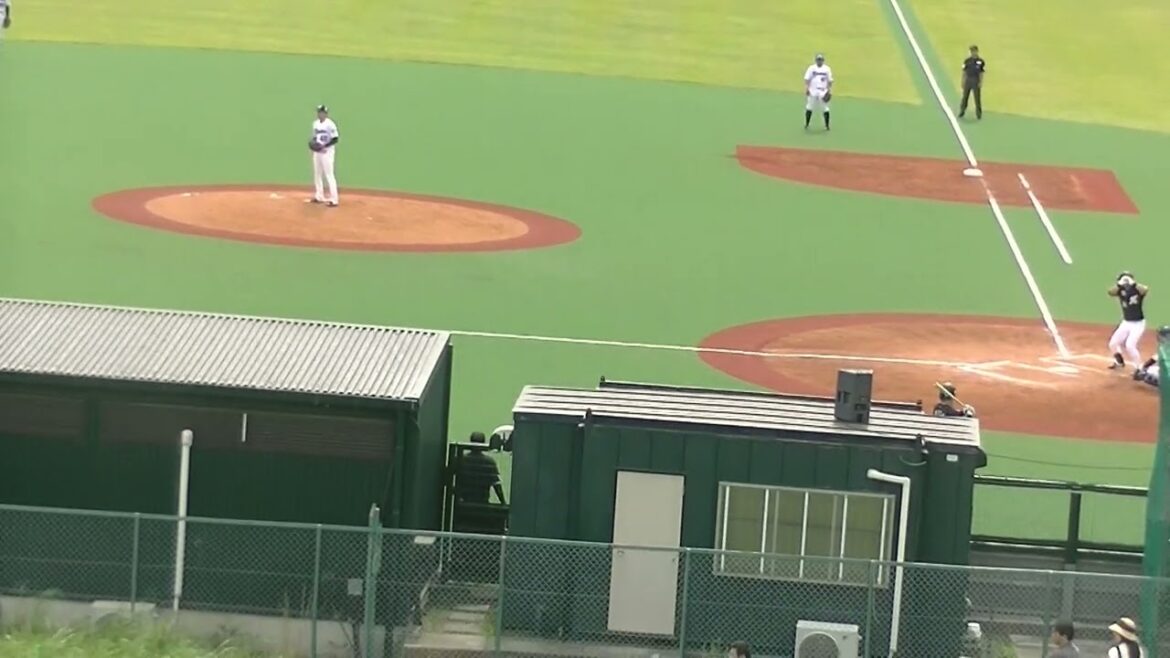 ピンチで髙部瑛斗をレフトフライに打ち取る竹山日向2024年5月12日  ヤクルトスワローズ対ロッテマリーンズ