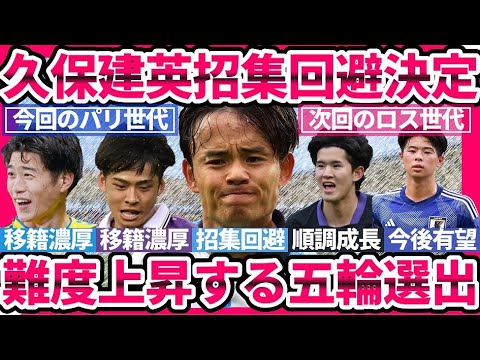 【久保建英パリ五輪招集回避決定で変容する世代別日本代表のKPI設定】パリ世代のメンバー決定方法とロス五輪世代の強化方法と後半は佐藤の雑談 【久保建英パリ五輪招集回避決定で変容する世代別日本代表のKPI設定】パリ世代のメンバー決定方法とロス五輪世代の強化方法と後半は佐藤の雑談