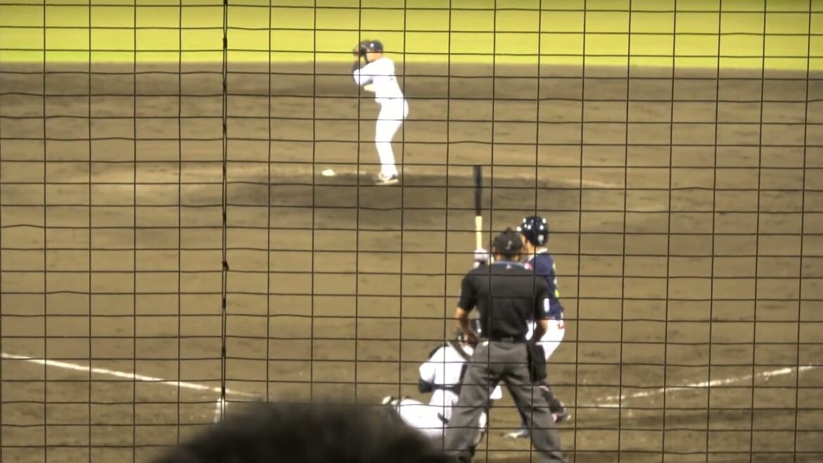 東京ヤクルトスワローズ 山崎晃大朗選手 第3打席 セカンドゴロ VS くふうハヤテベンチャーズ 早川太貴投手 2024/5/14 草薙球場