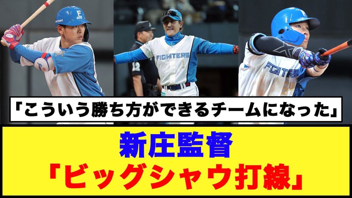 【日本ハム】新庄監督「ビッグシャウ打線」「途中でパキッと折れるけど、最後にはおいしく終われる」【日本ハム反応集】【ネットの反応】#日本ハムファイターズ #新庄監督 #野村佑希 #田宮裕涼