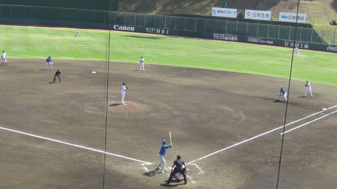 【ファイターズ】清水優心フォアボールで満塁へ2024年4月16日 イースタンリーグ読売ジャイアンツ 対 日本ハムファイターズ